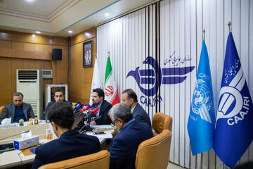 نشست خبری ابوذر شیرودی، رئیس سازمان هواپیمایی کشور