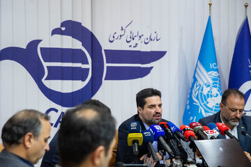 نشست خبری ابوذر شیرودی، رئیس سازمان هواپیمایی کشور