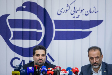 نشست خبری ابوذر شیرودی، رئیس سازمان هواپیمایی کشور