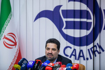 نشست خبری ابوذر شیرودی، رئیس سازمان هواپیمایی کشور