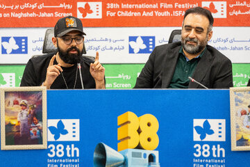 نشست خبری فیلم نگهبانان خورشید با حضور عوامل فیلم در سالن نشست های علمی