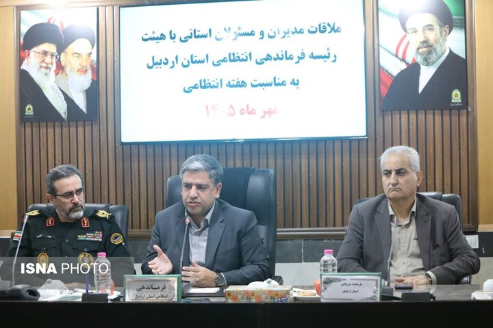 استاندار اردبیل: نقش نیروی انتظامی در حفظ امنیت و آرامش مردم بر کسی پوشیده نیست