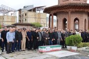 پیکر جانباز شهید «شهریار حسن‌پور» در رشت تشییع شد