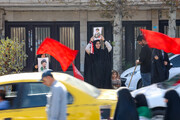 بزرگترین زنجیره انسانی «جان‌فدای ایران» - مشهد