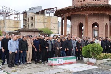 پیکر جانباز شهید «شهریار پورحسن» در رشت تشییع شد