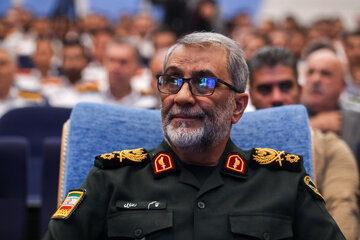 سردار قاسم رضایی، جانشین فراجا در همایش تجلیل از نمونه‌های ترافیکی و برترین‌های پلیس راهور فراجا