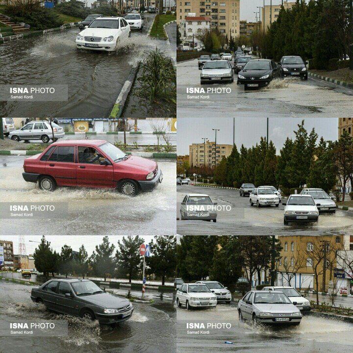 چرا خیابان‌های کرج دچار آب‌گرفتگی می‌شود؟