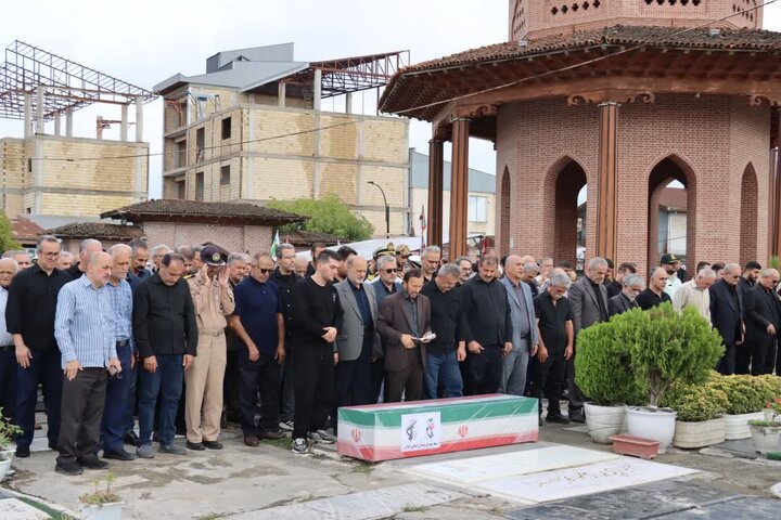 پیکر جانباز شهید «شهریار حسن‌پور» در رشت تشییع شد