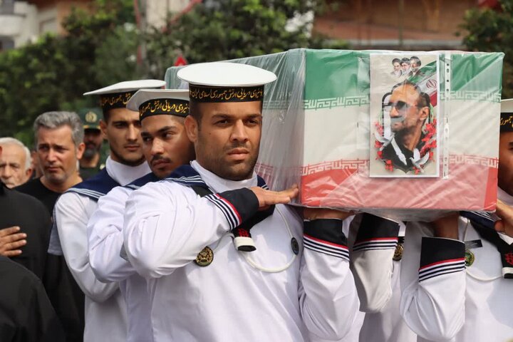پیکر جانباز شهید «شهریار حسن‌پور» در رشت تشییع شد