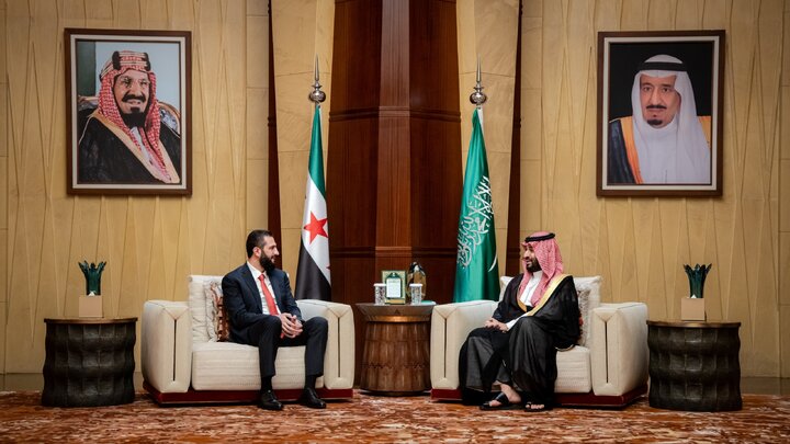 دیدار الشرع و بن سلمان در عربستان