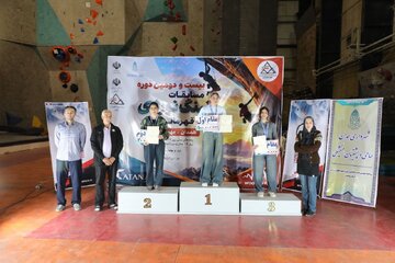 درخشش سنگنوردان فارس در رقابت‌های قهرمانی کشور