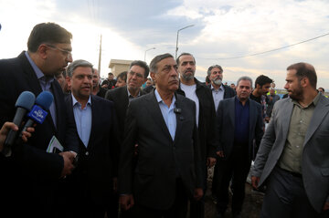 بازدید محمدجعفر قائم‌پناه معاون اجرایی رئیس‌جمهور از پروژه طرح ارتقا و توسعه تصفیه‌خانه فاضلاب اردبیل