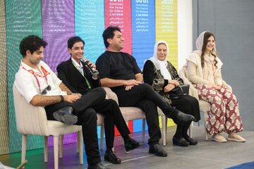 نشست خبری فیلم عروس چشمه با حضور عوامل فیلم در سالن نشست های علمی