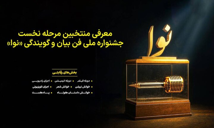 منتخبان مرحله نخست جشنواره ملی فن بیان و گویندگی «نوا» معرفی شدند
