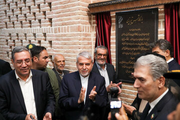 افتتاح بارگاه شمس تبریزی با حضور وزیر میراث فرهنگی در شهر خوی