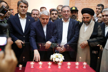 افتتاح بارگاه شمس تبریزی با حضور وزیر میراث فرهنگی در شهر خوی