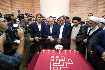 افتتاح بارگاه شمس تبریزی با حضور وزیر میراث فرهنگی در شهر خوی