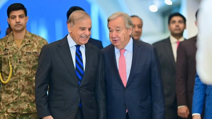 شهباز شریف در دیدار با گوترش: برای صلح افغانستان اقدام عملی کنید