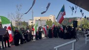 تجمع دانشجویان و اساتید دانشگاه علوم پزشکی تبریز در حمایت از وحدت و همبستگی