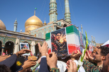 تشییع پیکر شهید عباس آقایی در قم