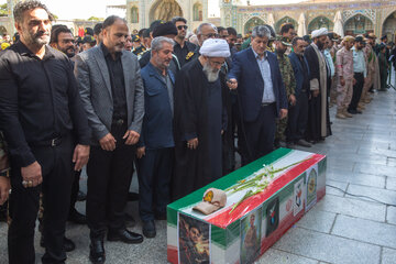 تشییع پیکر شهید عباس آقایی در قم