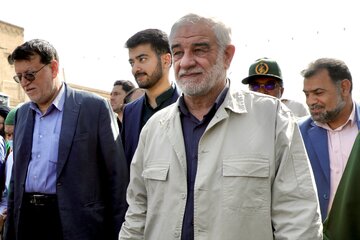محمد صالح جوکار نماینده مردم یزد در مجلس شورای اسلامی در مراسم تشییع آیت الله حاج سید علیرضا حیدری - یزد