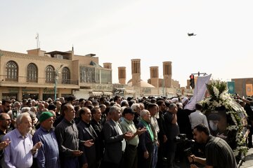 مراسم تشییع آیت الله حاج سید علیرضا حیدری - یزد