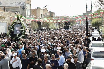 مراسم تشییع آیت الله حاج سید علیرضا حیدری - یزد