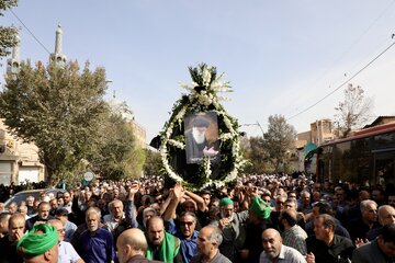 مراسم تشییع آیت الله حاج سید علیرضا حیدری - یزد