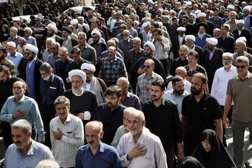 مراسم تشییع آیت الله حاج سید علیرضا حیدری - یزد