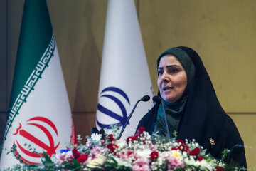 فرزانه صادق، وزیر راه و شهرسازی در مراسم گرامیداشت روز جهانی اسکان بشر