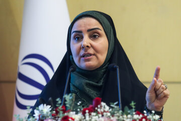 فرزانه صادق، وزیر راه و شهرسازی در مراسم گرامیداشت روز جهانی اسکان بشر