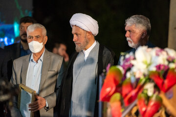 تجلیل از استاد نوید گویی در آیین بزرگداشت حافظ با حضور وزیر ارشاد - شیراز