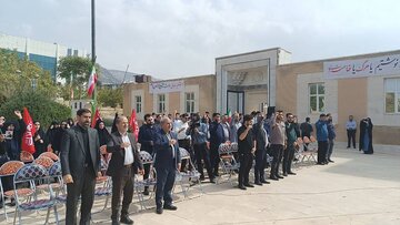تجمع دانشجویان جان‌فدا در دانشگاه ایلام با شعار «دانشگاه ایران، سنگر اقتدار»