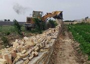 قلع‌وقمع ۶۰ مورد ساخت‌وساز غیرمجاز در اراضی کشاورزی خوسف