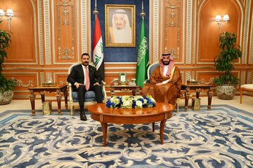 دیدار ولیعد عربستان و نخست‌وزیر عراق در ریاض
