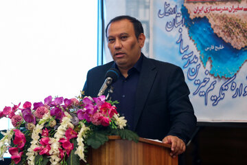 سخنرانی امیر لامعی جوان مدیرکل نوسازی و تجهیز مدارس استان اردبیل در بیست‌وهشتمین جشنواره خیرین مدرسه‌ساز استان اردبیل