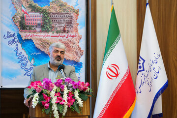 سخنرانی خواجه صالحانی مدیرکل حوزه ریاست سازمان نوسازی، توسعه و تجهیز مدارس کشور در بیست‌وهشتمین جشنواره خیرین مدرسه‌ساز استان اردبیل