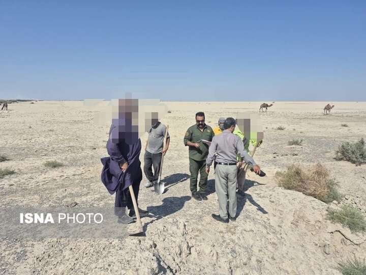 جلوگیری از حفر چاه غیر مجاز در بستر تالاب هامون