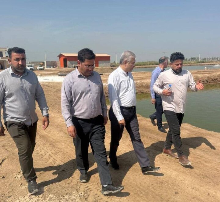 بازدید رئیس فراکسیون کشاورزی پویا از فاز ۲ مجتمع پرورش ماهی آزادگان