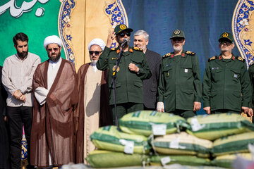 سخنرانی سردار حسن حسن‌زاده، فرمانده سپاه تهران در رزمایش مواسات و کمک مومنانه بعثت در تهران