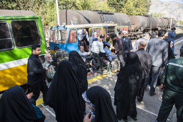 برگزاری آیین تکریم جانبازان ضایعه نخاعی و خانواده‌های معظم شهدای راه‌آهن شمال ۱ _ ایستگاه راه آهن ورسک