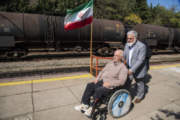 برگزاری آیین تکریم جانبازان ضایعه نخاعی و خانواده‌های معظم شهدای راه‌آهن شمال ۱ _ ایستگاه راه آهن ورسک