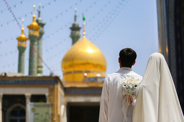 پیوند ۱۳۰ زوج جوان در میلاد حضرت زینب (س) در حرم بانوی کرامت