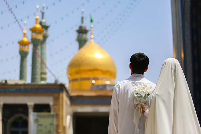 پیوند ۱۳۰ زوج جوان در میلاد حضرت زینب (س) در حرم بانوی کرامت