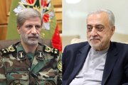 فرمانده کل ارتش انتصاب وزیر دفاع را تبریک گفت