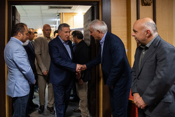صمد حسن زاده،‌ رئیس اتاق بازرگانی ایران در مراسم گرامیداشت زنده‌یاد مهندس محسن خلیلی عراقی