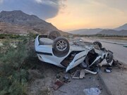 واژگونی خودرو در جاده های استان سمنان باز هم قربانی گرفت