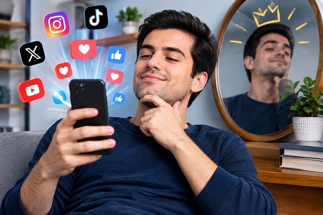 پیوند میان خودشیفتگی و استفاده مشکل‌زا از شبکه‌های اجتماعی