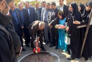 کلنگ زنی و آغاز عملیات اجرایی احداث نمازخانه حیات طیبه  مجتمع معلم اسدآباد